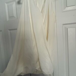 Zena Cream Elastic Waist Maxi Skirt